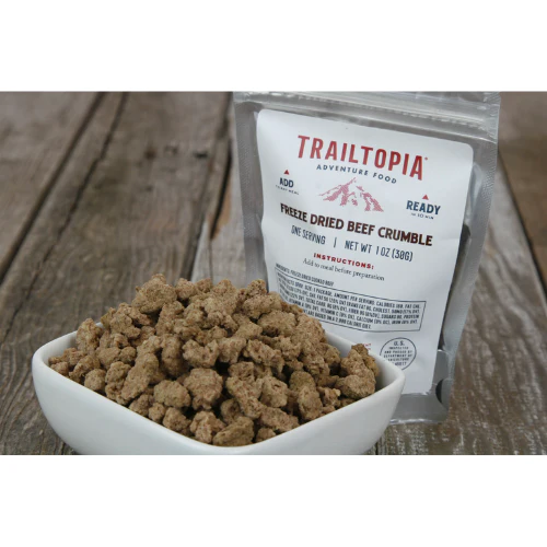 Freeze Dried Beef Crumble Side Pack by Trailtopia - Image 2