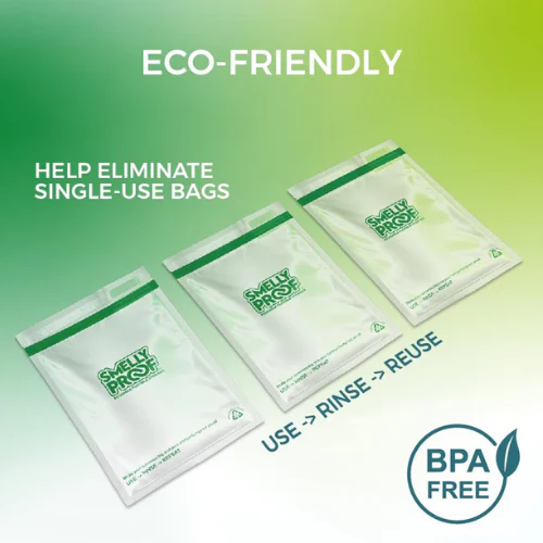 Clear Flat Reusable Bags by Smelly Proof - Image 4