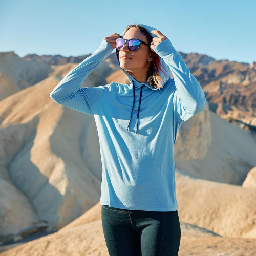 Women's Solstice Lightweight Wool Hoodie by Ridge Merino - Image 10