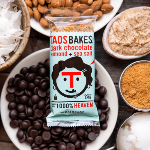 Dark Chocolate Almond & Sea Salt Bars by Taos Bakes - Image 2