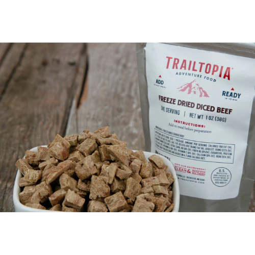 Freeze Dried Diced Beef Side Pack by Trailtopia - Image 2