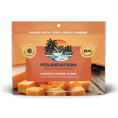 Freeze-Dried Cheddar Cheese Cubes by Foundation Outdoors