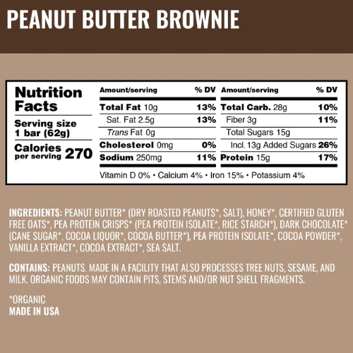 Peanut Butter Brownie Protein Bars by Kate's Real Food - Image 3
