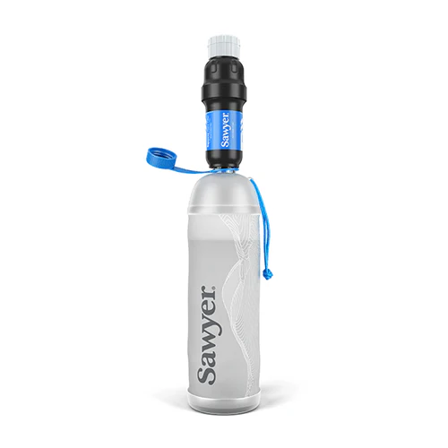 Squeeze Water Filtration System With Cnoc Premium 1L Bottle by Sawyer
