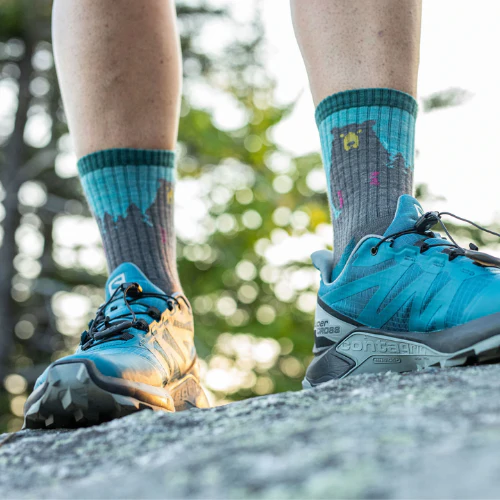 Women's Bear Town Micro Crew Lightweight Hiking Sock by Darn Tough - Image 8