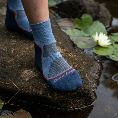 Women's Light Hiker Quarter Lightweight Hiking Sock by Darn Tough - Image 10
