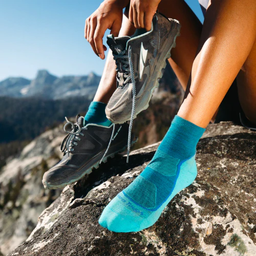 Women's Light Hiker Quarter Lightweight Hiking Sock by Darn Tough - Image 11
