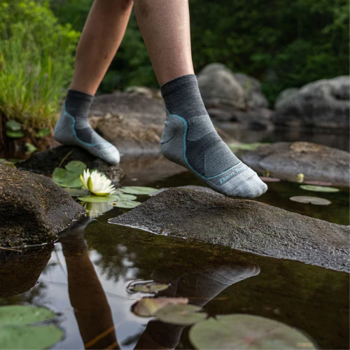 Women's Light Hiker Quarter Lightweight Hiking Sock by Darn Tough - Image 9